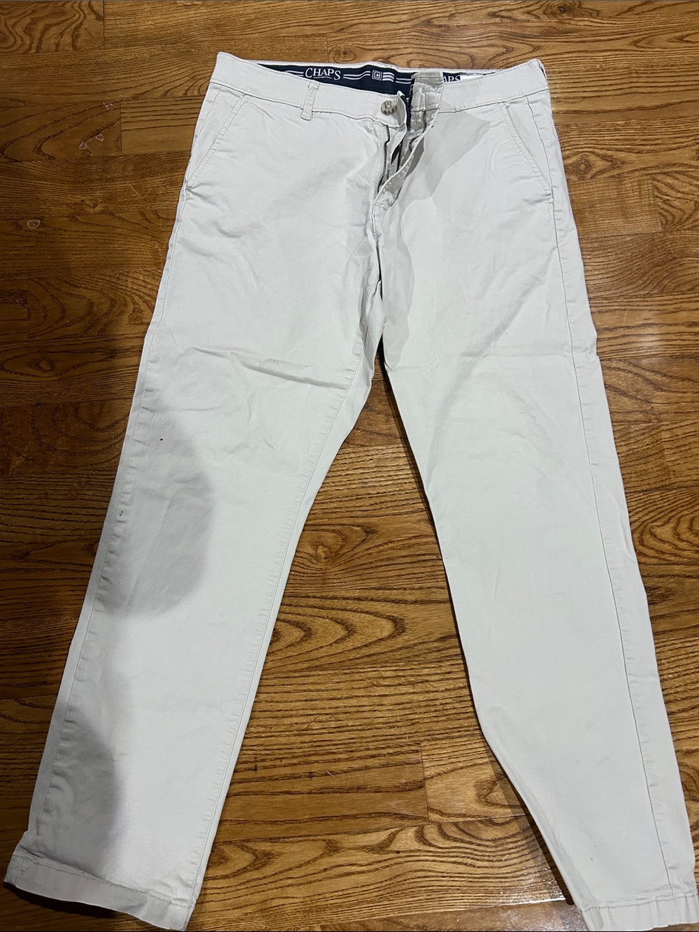 Chaps Men's Cream/Tan Chino Pants